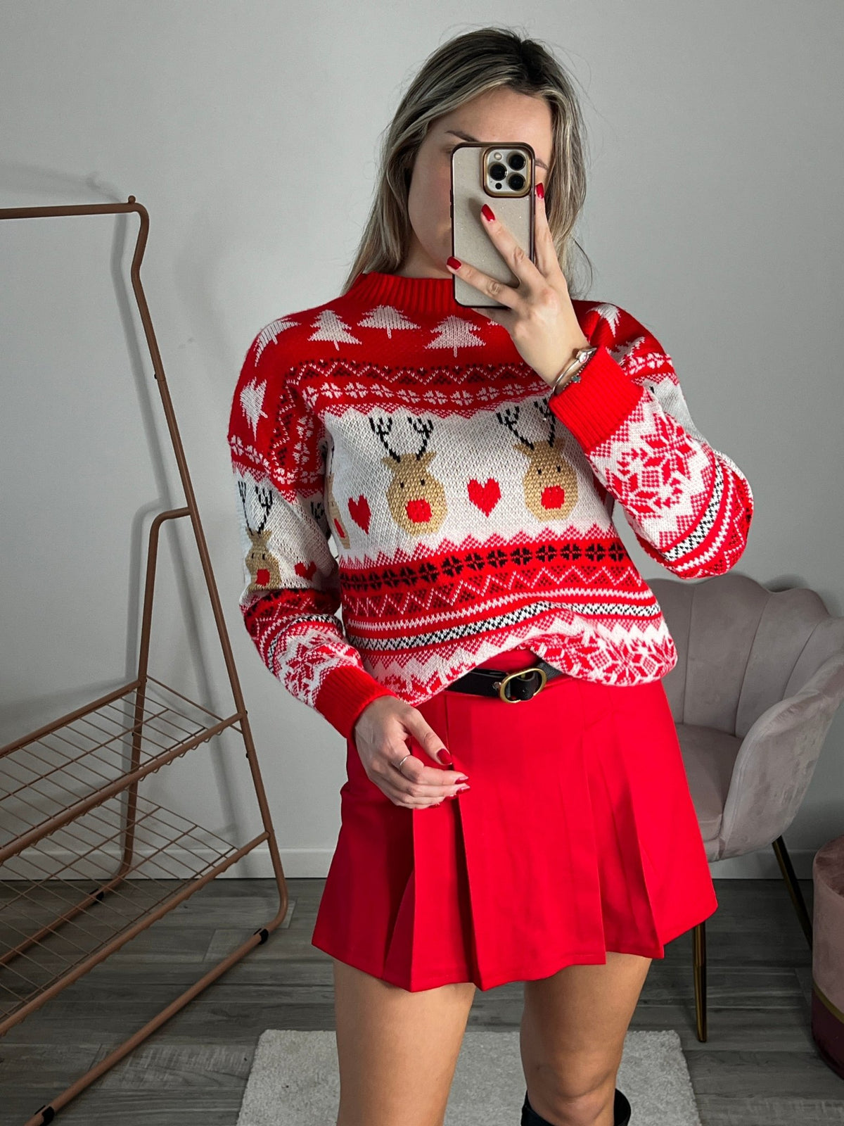 Maglione natalizio con Renne di Natale - Follie by Alice Immagine principale del prodotto