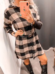 Maxi camicia a quadri - Follie by Alice