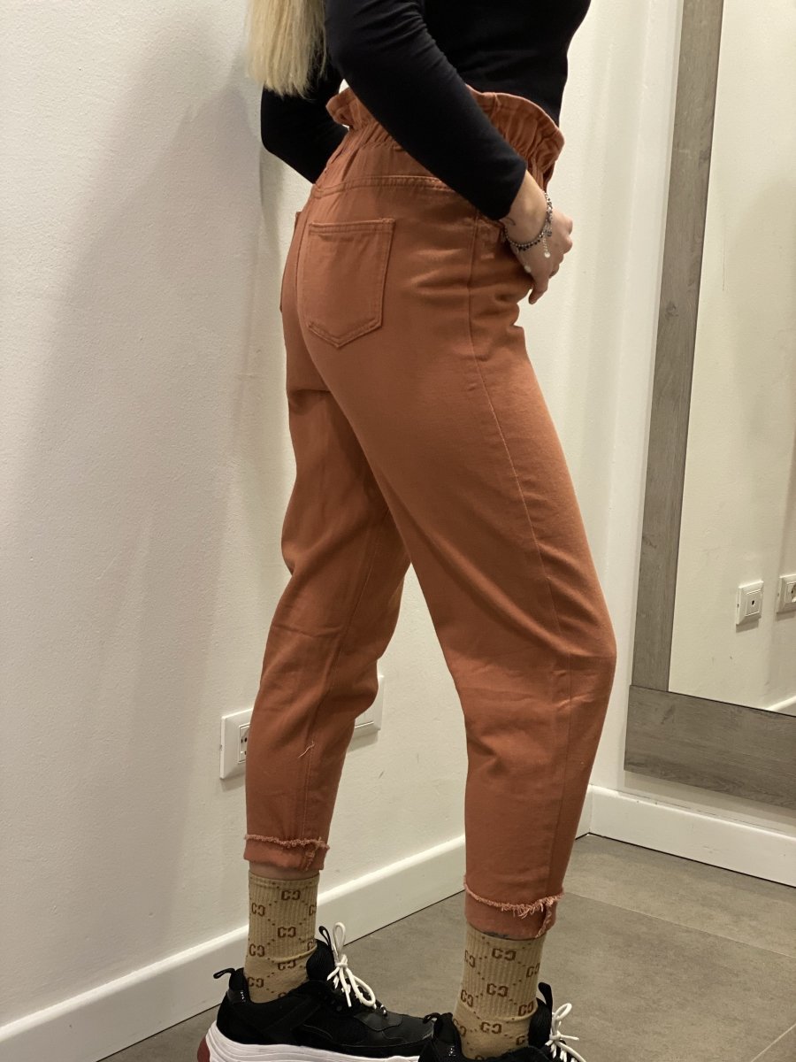 Pantaloni a caramella color mattone - Follie by Alice