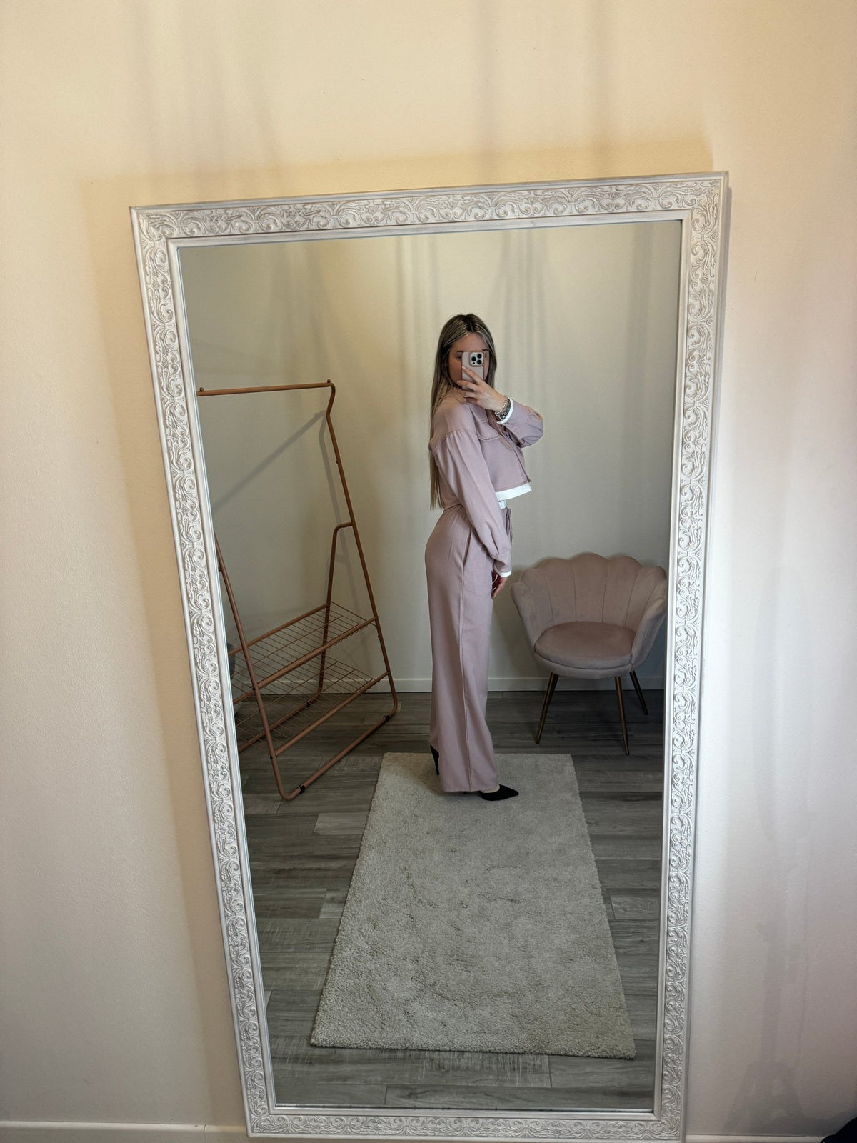 Pantaloni a palazzo con fascia a contrasto - Follie by Alice