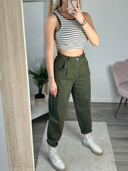 Pantaloni baggy verdi - Follie by Alice