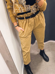 Pantaloni beige a caramella - Follie by Alice