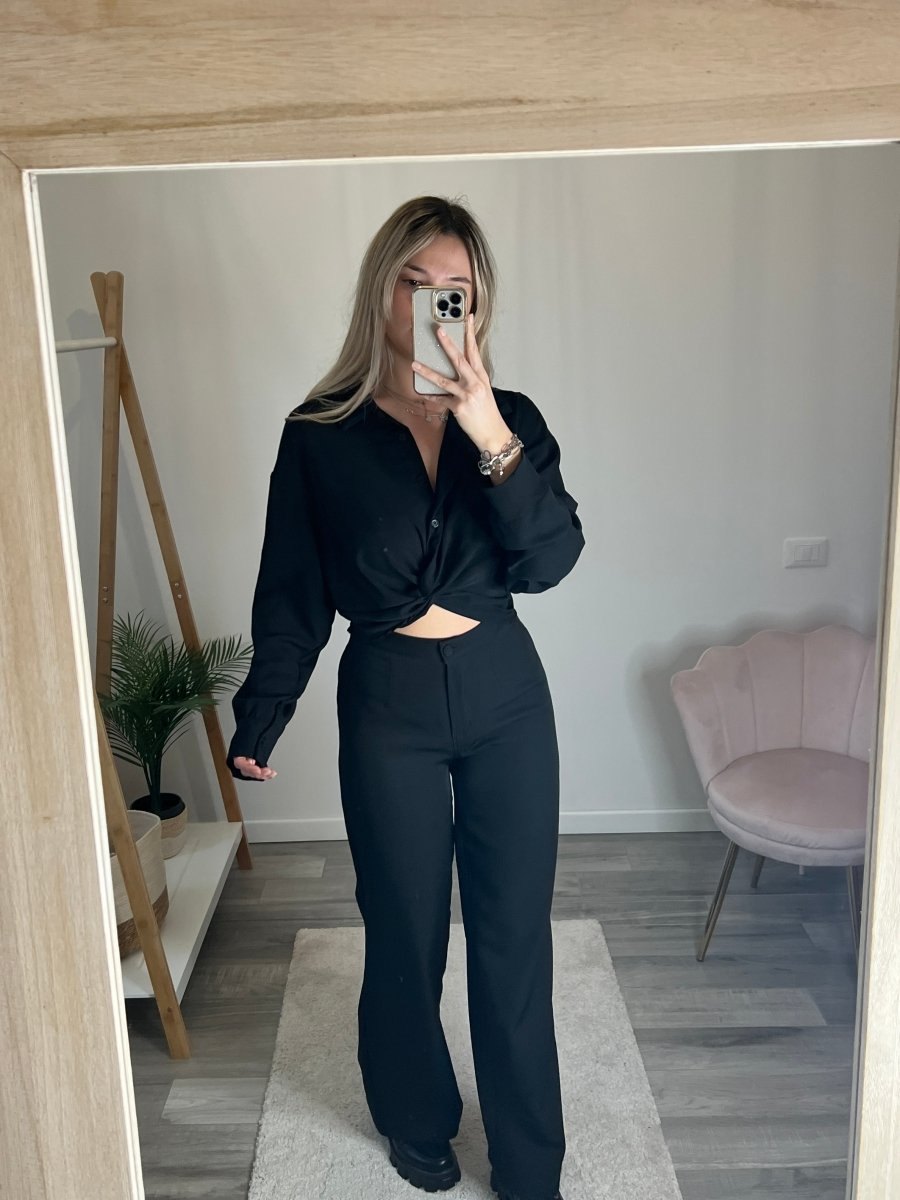 Pantaloni neri a palazzo - Follie by Alice