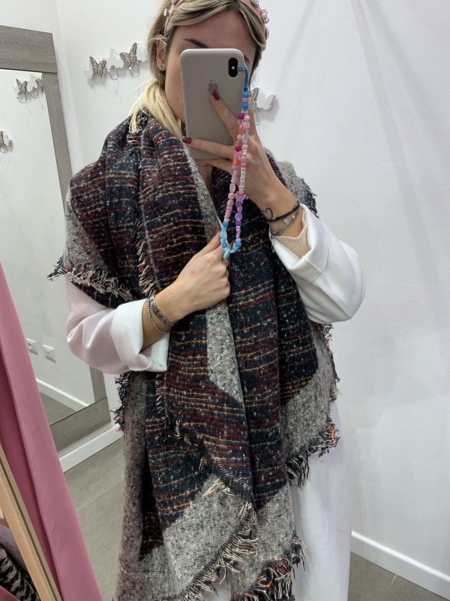 Sciarpa grigia\colorata fantasia – alternate