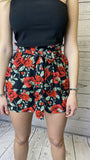 Shorts con cintura e stampa floreale - Follie by Alice