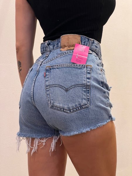 Shorts Levi s Vintage denim a caramella con strappi Follie by Alice