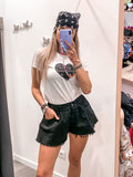 T-shirt bianca con cuore nero e bandana - Follie by Alice