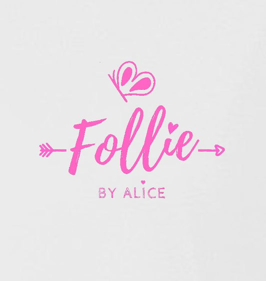 T-shirt bianca con logo Follie ricamato - Follie by Alice