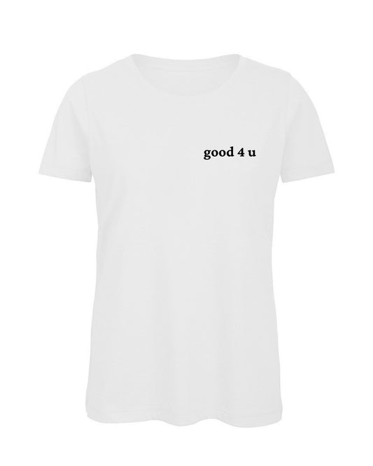T-shirt bianca con ricamo Good 4 U - Follie by Alice