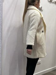 Teddy bianco doppiopetto - Follie by Alice