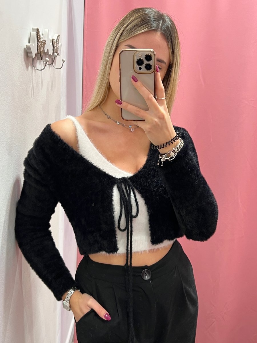 Top bianco orsetto - Follie by Alice