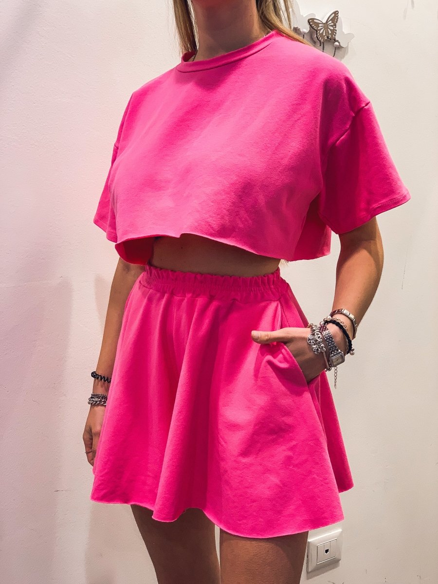 Top crop rosa - Follie by Alice