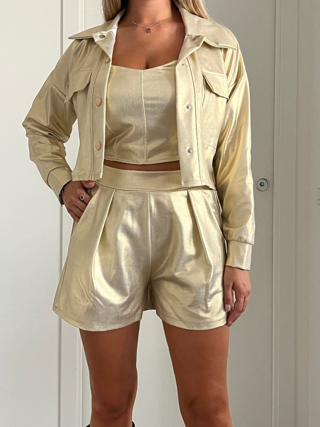 Top metallizzato JADE - Follie by Alice