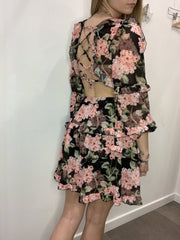 Top nero a fiori - Follie by Alice