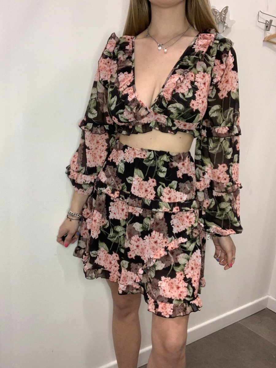 Top nero a fiori – alternate