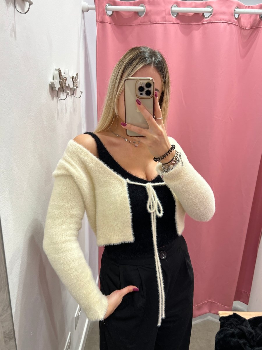 Top nero orsetto