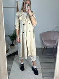 Trench beige con cintura - Follie by Alice