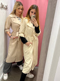 Trench beige con cintura - Follie by Alice