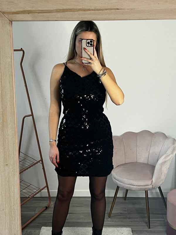 Tubino gioiello con paillettes - Follie by Alice