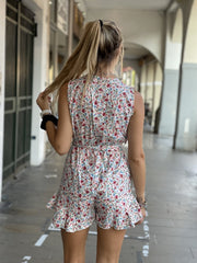 Tutina bianca a fiori - Follie by Alice