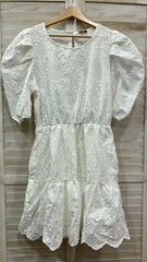 Vestitino bianco con ricami - Follie by Alice