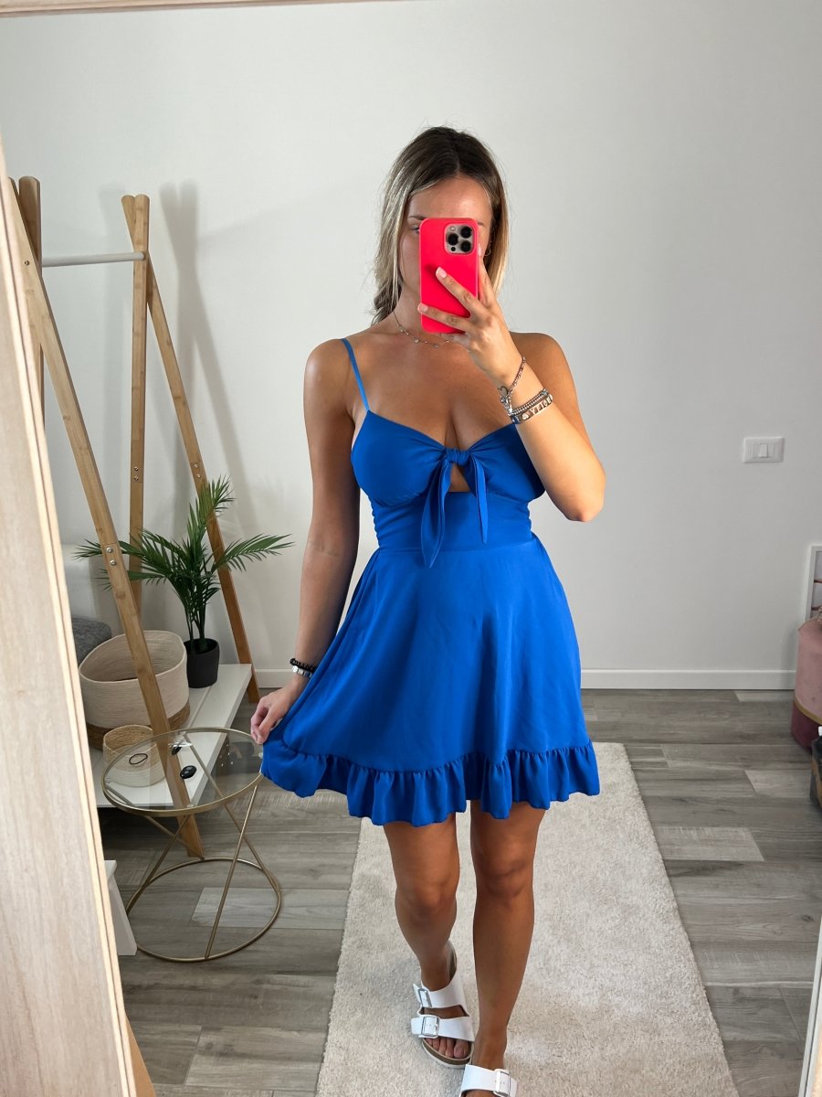 Vestitino blu con fiocchetto - Follie by Alice