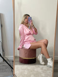 Vestitino rosa con scollo profondo - Follie by Alice