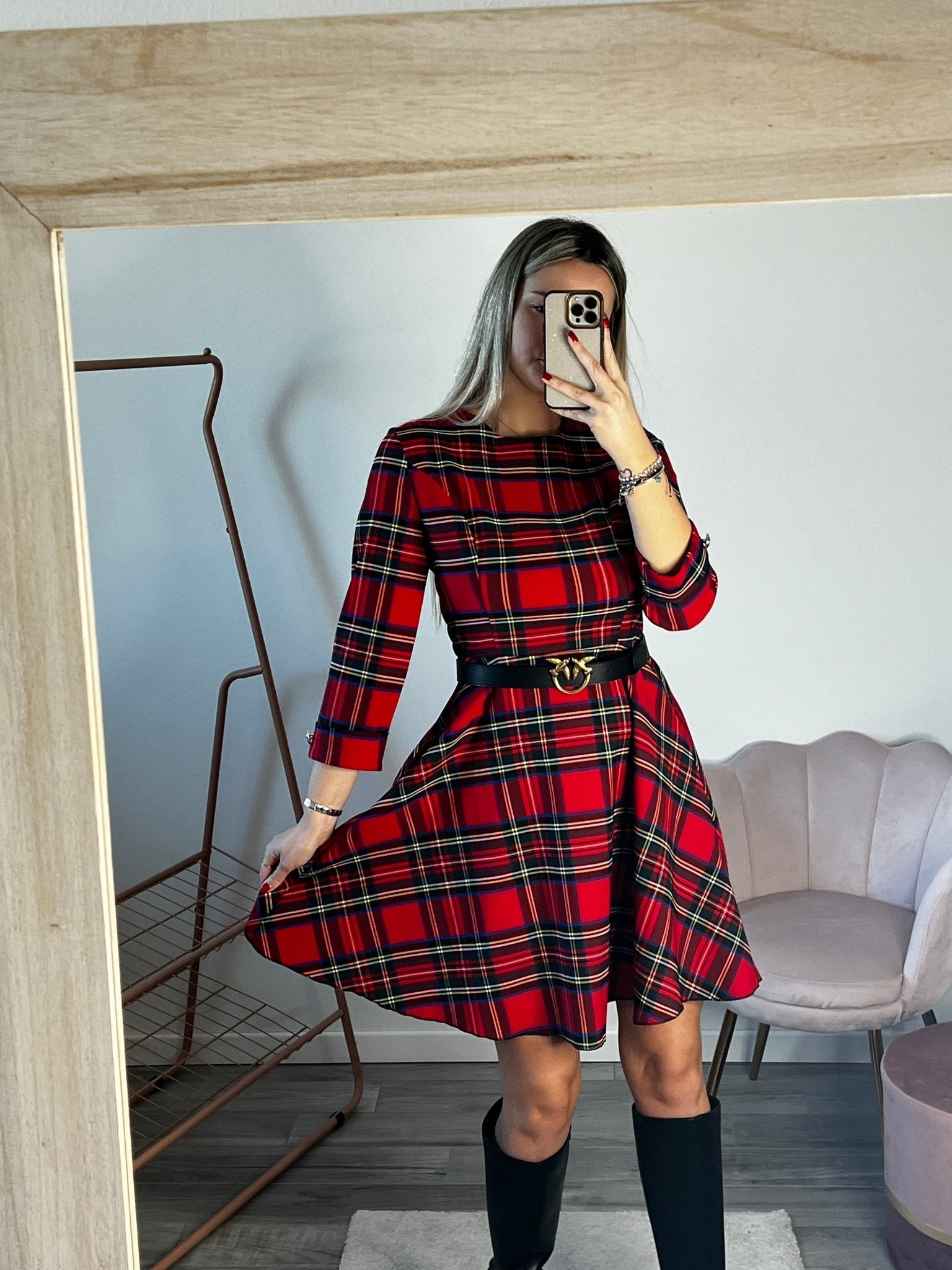 Autunno Inverno Abiti Scozzesi 2019 Tartan Gonna Scozzese Mango