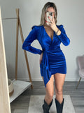 Vestitino velvet blu - Follie by Alice