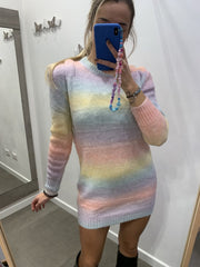 Vestito in maglia Rainbow tie-dye - Follie by Alice