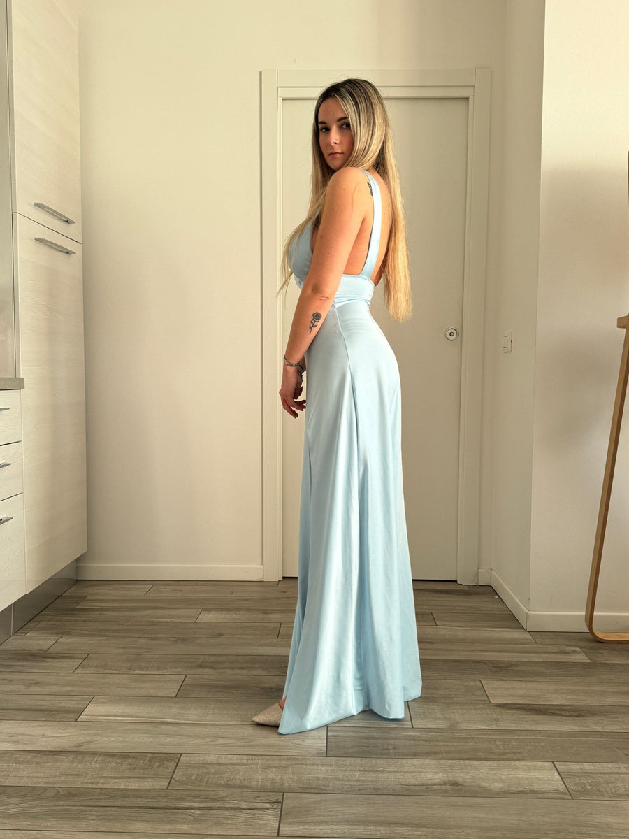 Vestito lungo in raso HEARTS – alternate