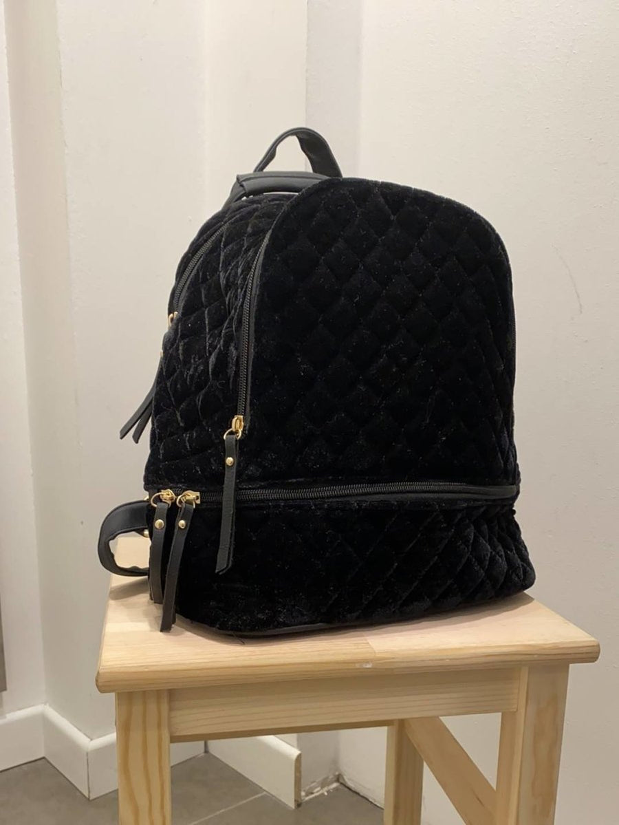 Zaino nero in velluto – alternate